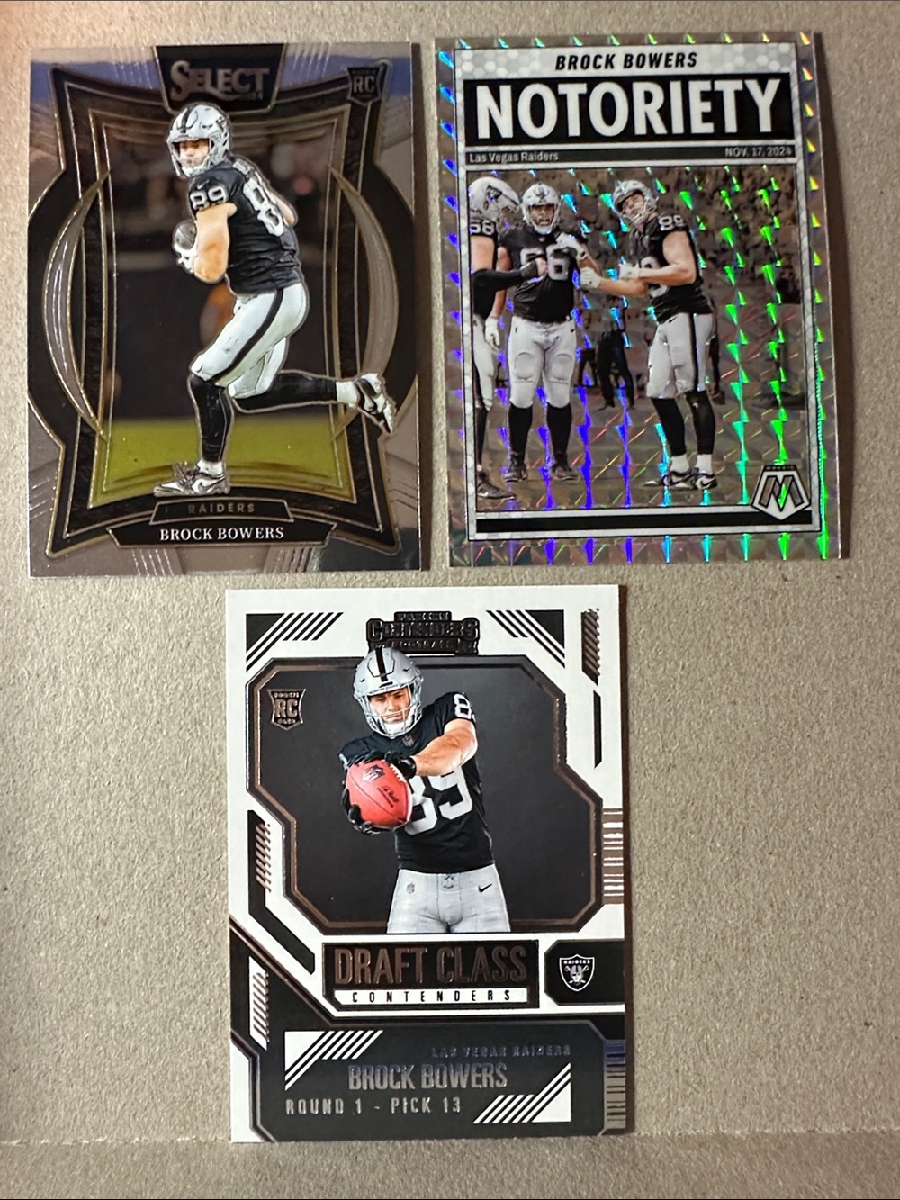 6 Rookies of Brock Bowers w/ Franchise Foundations +Jeanty/Bech Rookies + Crosby - Picture 5 of 16
